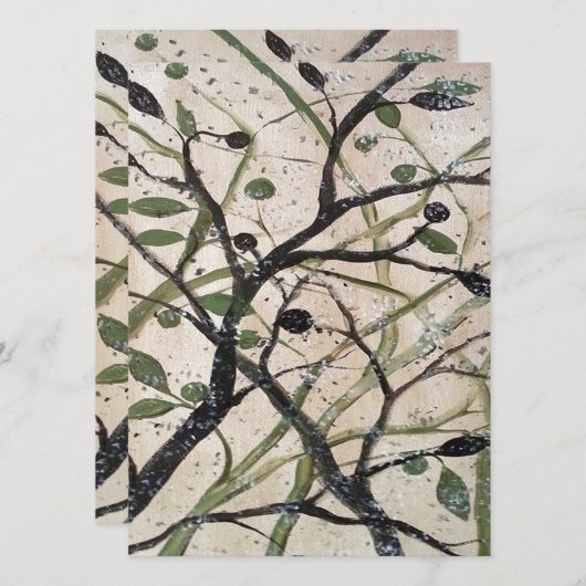 Olive Branch Abstract Art (Front/Back)