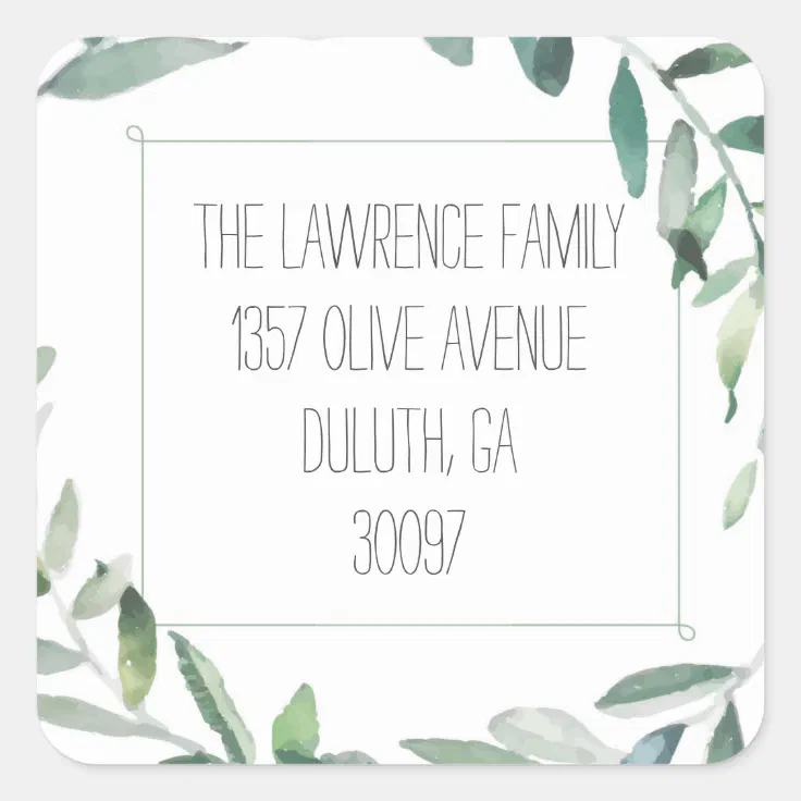 Olive branch address labels or create your own Zazzle
