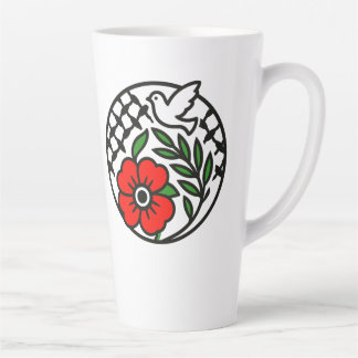 Olive Branch and Dove Latte Mug