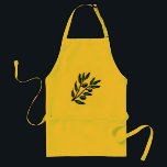 olive branch apron<br><div class="desc">an apron with a drawn olive branch</div>