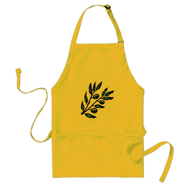 olive branch apron (Front)