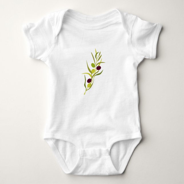Olive Branch Baby Bodysuit (Front)