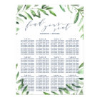 Olive Branch Boho Garden Wedding Seating Chart