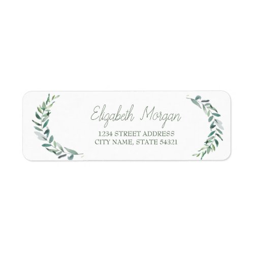 Olive Branch Botanical  Address Label