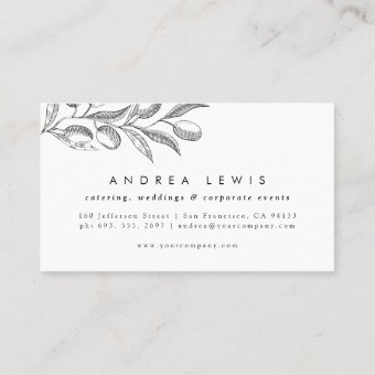 Olive Branch Business Card | Zazzle