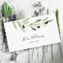olive branch  business card