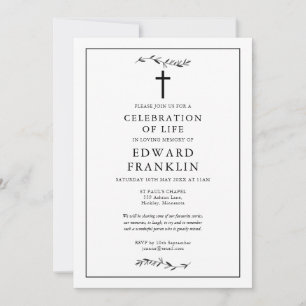 Olive Branch Christian Celebration Of Life Invitation