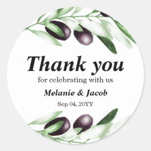 Olive Branch Classic Round  Sticker