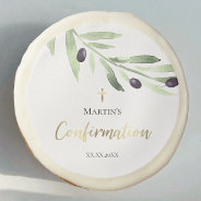 Olive Branch Confirmation Sugar Cookie at Zazzle