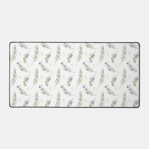 Olive Branch Elegant Greenery Desk Mat