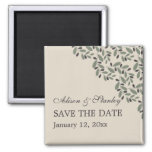 Olive Branch Garland Wedding Save The Date Magnet at Zazzle