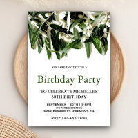 Olive Branch Leaves Botanical Birthday Party