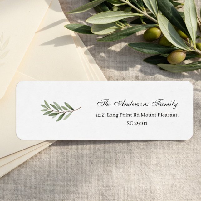 Olive Branch | Minimal Elegant  Label (Creator Uploaded)