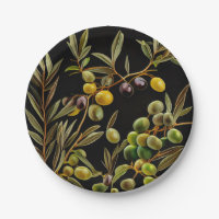Olive Branch Napkins - Perfect for Mediterranean D