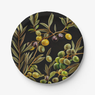 Olive Branch Napkins - Perfect for Mediterranean D Paper Plates