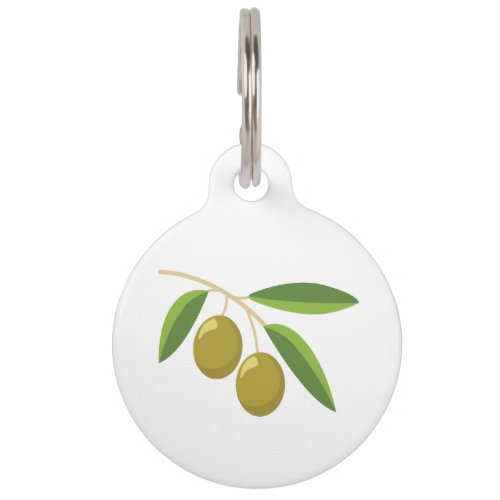Olive Branch Pet ID Tag