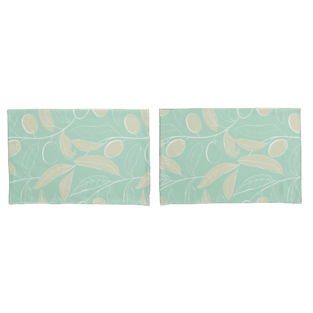 Olive Branch Pillow Case (Front-Set)