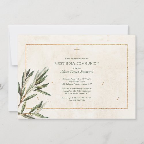 Olive Branch Religious Invitations