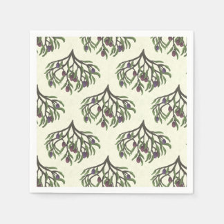 Olive Branch Repeat Pattern Napkins