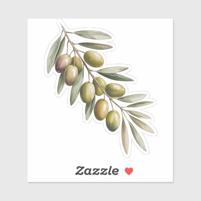 Olive branch sticker (Sheet)
