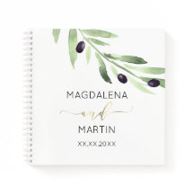 olive branch wedding Guest Book