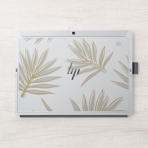 Olive Branch with Leaves and Fruit Seamless Patter HP Laptop Skin