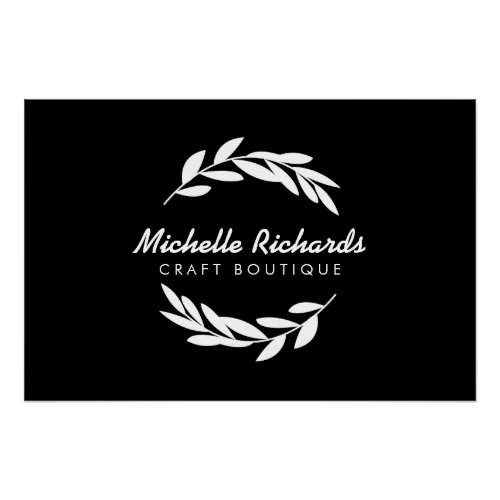 Olive Branch Wreath Logo Download Poster