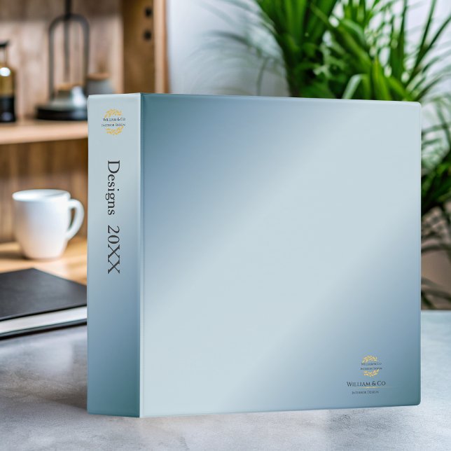 Olive Branch Wreath Professional Modern Minimalist 3 Ring Binder (Creator Uploaded)