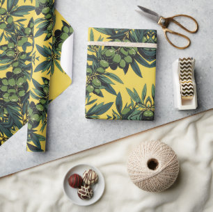 Olive branches Free Palestine floral & botanicals Wrapping Paper