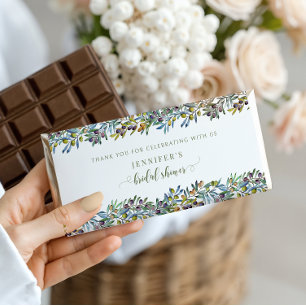 Olive Branches Italian Bridal Shower Chocolate Hershey Bar Favors