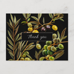 Olive Branches of Gratitude: Thank You Cards