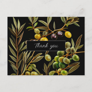 Olive Branches of Gratitude: Thank You Cards