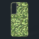 Olive branches on honeydew green samsung galaxy s22  case<br><div class="desc">Hand- painted seamless watercolor patten with olive branches</div>