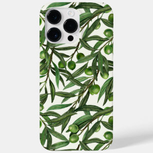 Olive branches on off white Case-Mate iPhone 14 pro max case