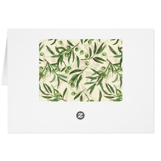 Olive branches watercolor (Back Horizontal)