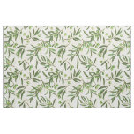 Olive branches watercolor fabric
