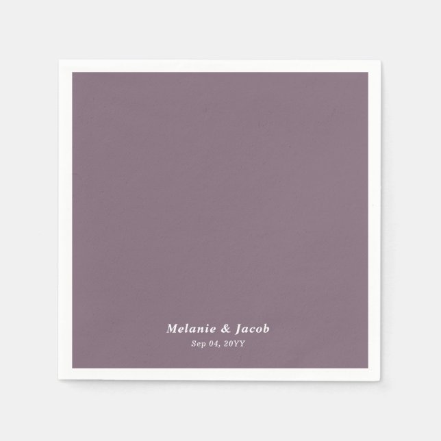 Olive Colored Wedding  Napkins (Front)