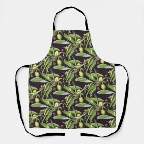 Olive design apron