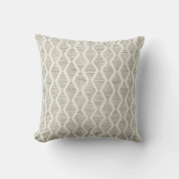Olive Diamond Geometric Minimalist Throw Pillow