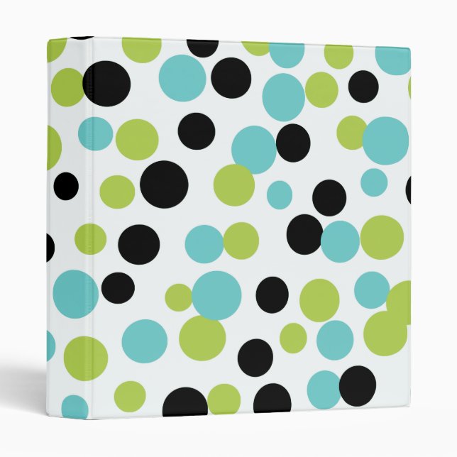 Olive Dots Retro Binder (Front/Spine)