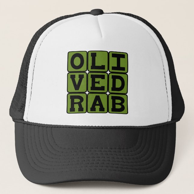Olive Drab, Color Trucker Hat (Front)