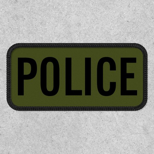 Olive Drab Green Police Patch