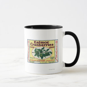Olive Eatmor Cranberries Brand Label Mug