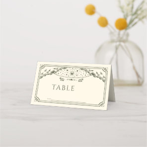 Olive Elegant Gothic Tarot Card Wedding