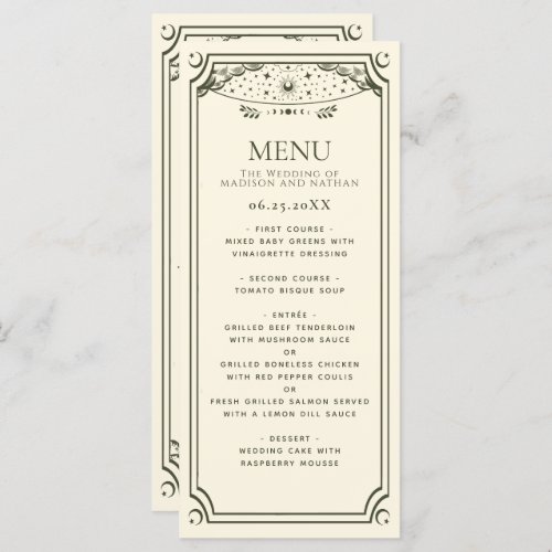 Olive Elegant Tarot Card Wedding