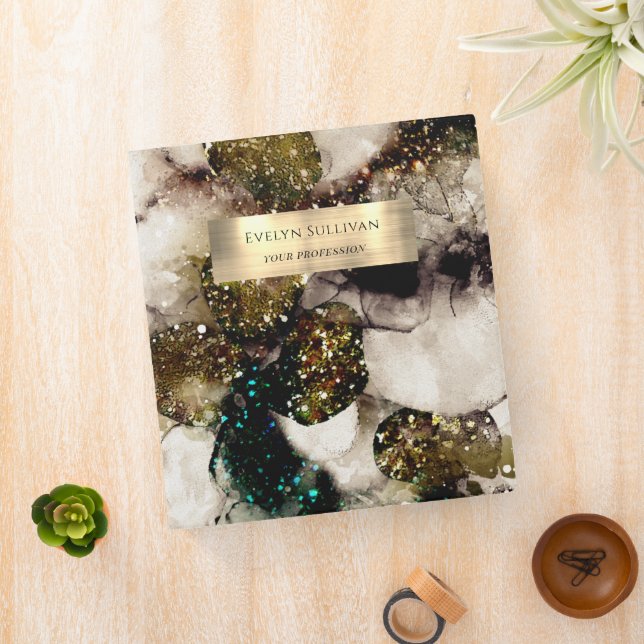 Olive emerald green watercolor binder (In Situ)