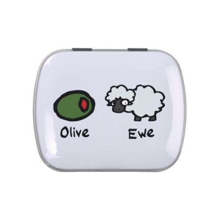 Olive Ewe Jelly Belly Candy Tin