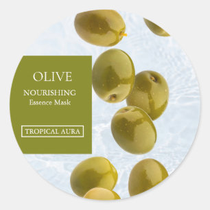 Olive Facial Mask Label