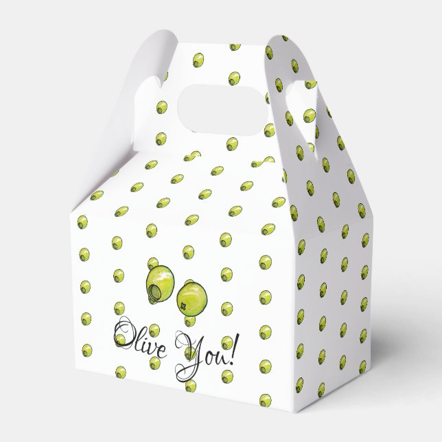 Olive Favor Boxes (Front Side)