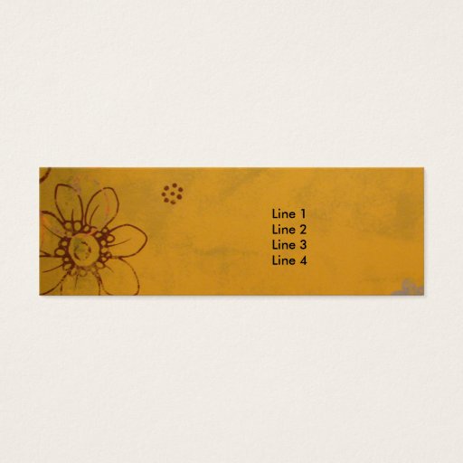 Customizable Olive Flowers Business Card
